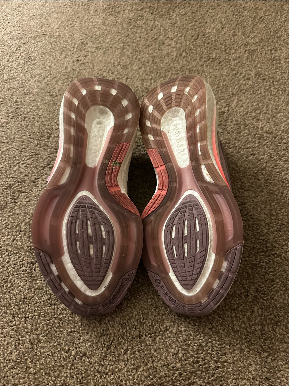 Adidas Ultraboost 22 women's sneakers - mauve with orange accents - Picture 5 of 6